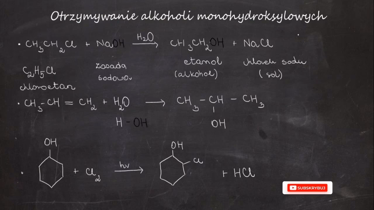 Jakie są najważniejsze reakcje chemiczne alkoholi?