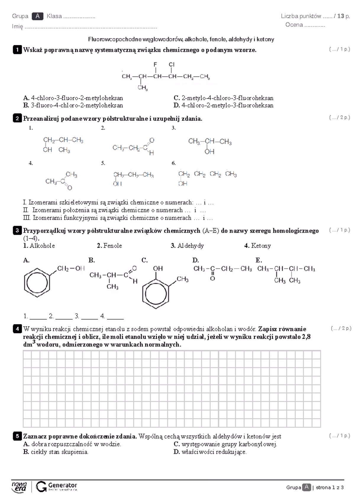 Jak odróżnić fenole od alkoholi?