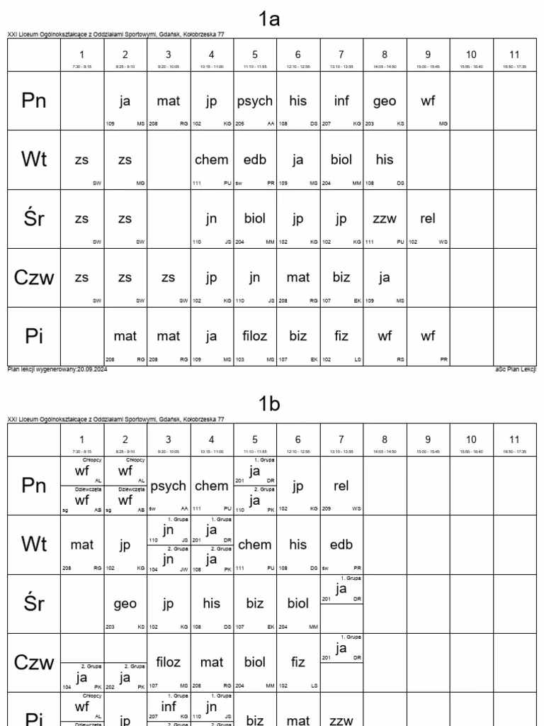 Co obejmuje plan nauczania?