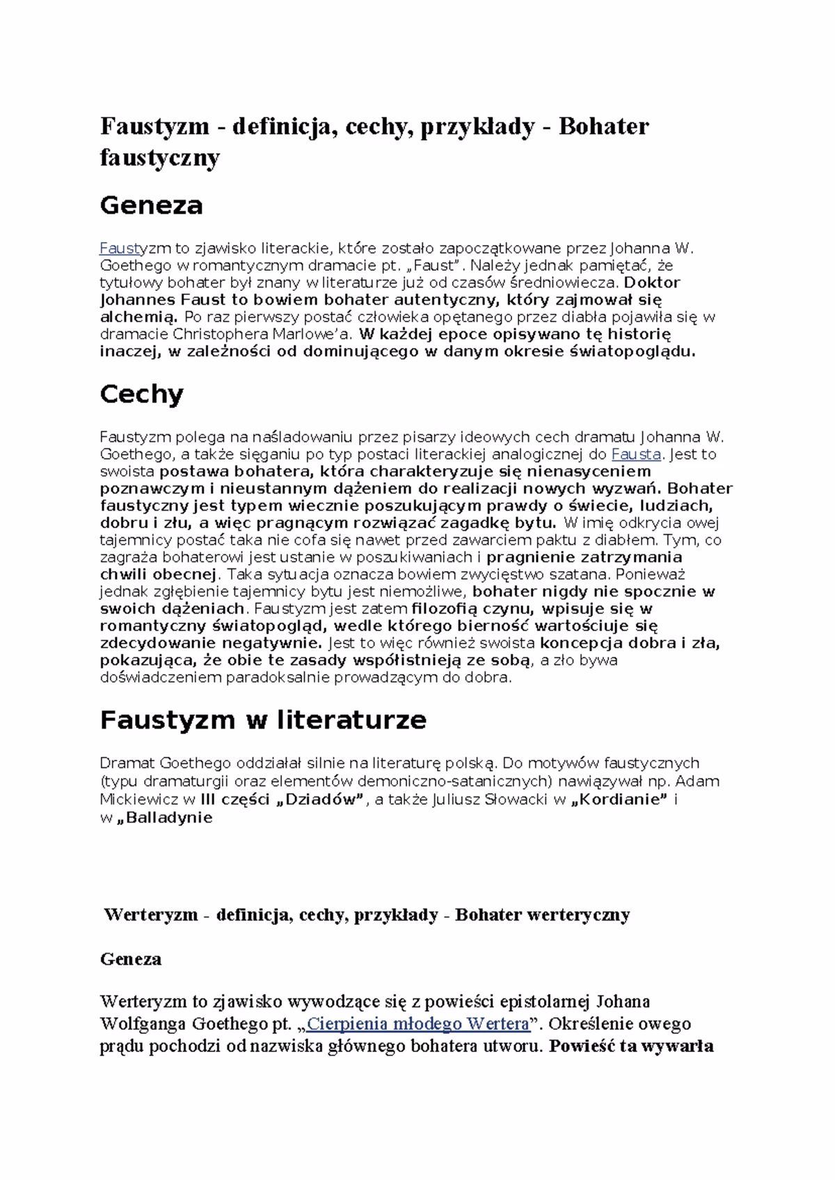 Jaki jest przykład bohatera bajronicznego?