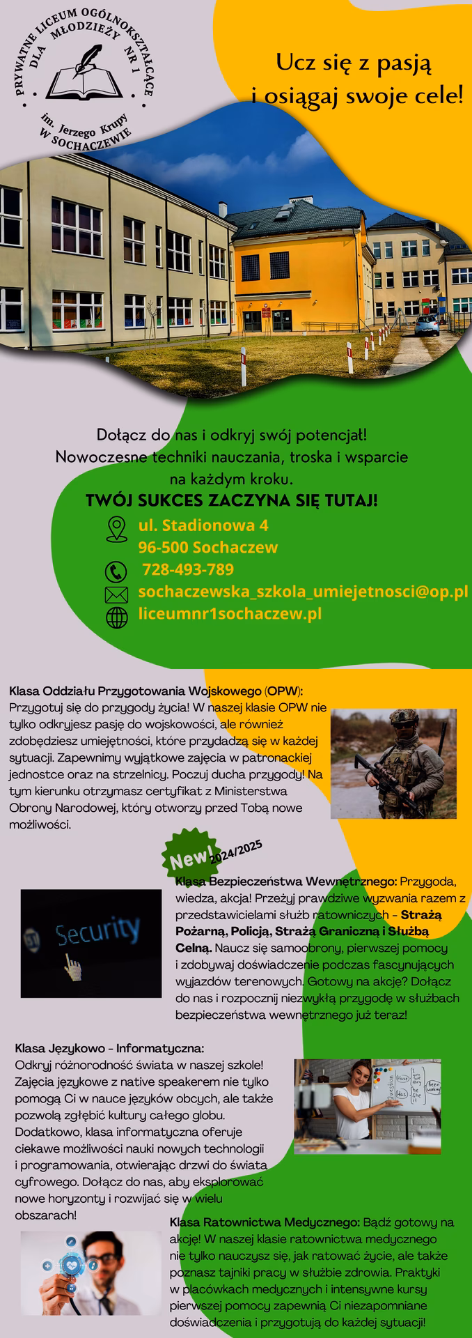 Jakie są kierunki w 80 sochaczew?