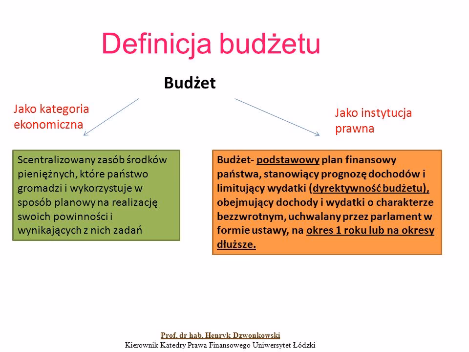 Z czego składa się budżet?