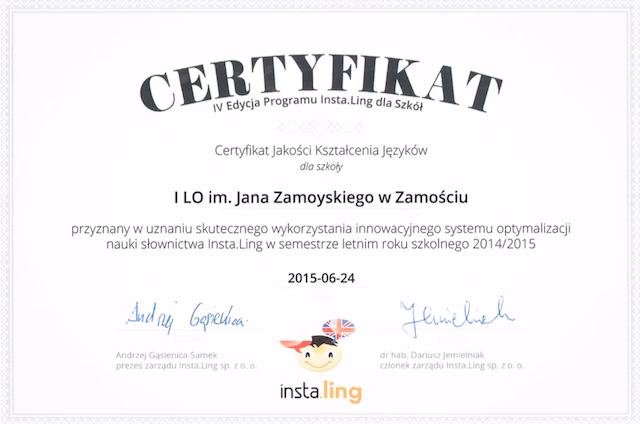 Czy z certyfikatem CAE można uczyć w szkole?