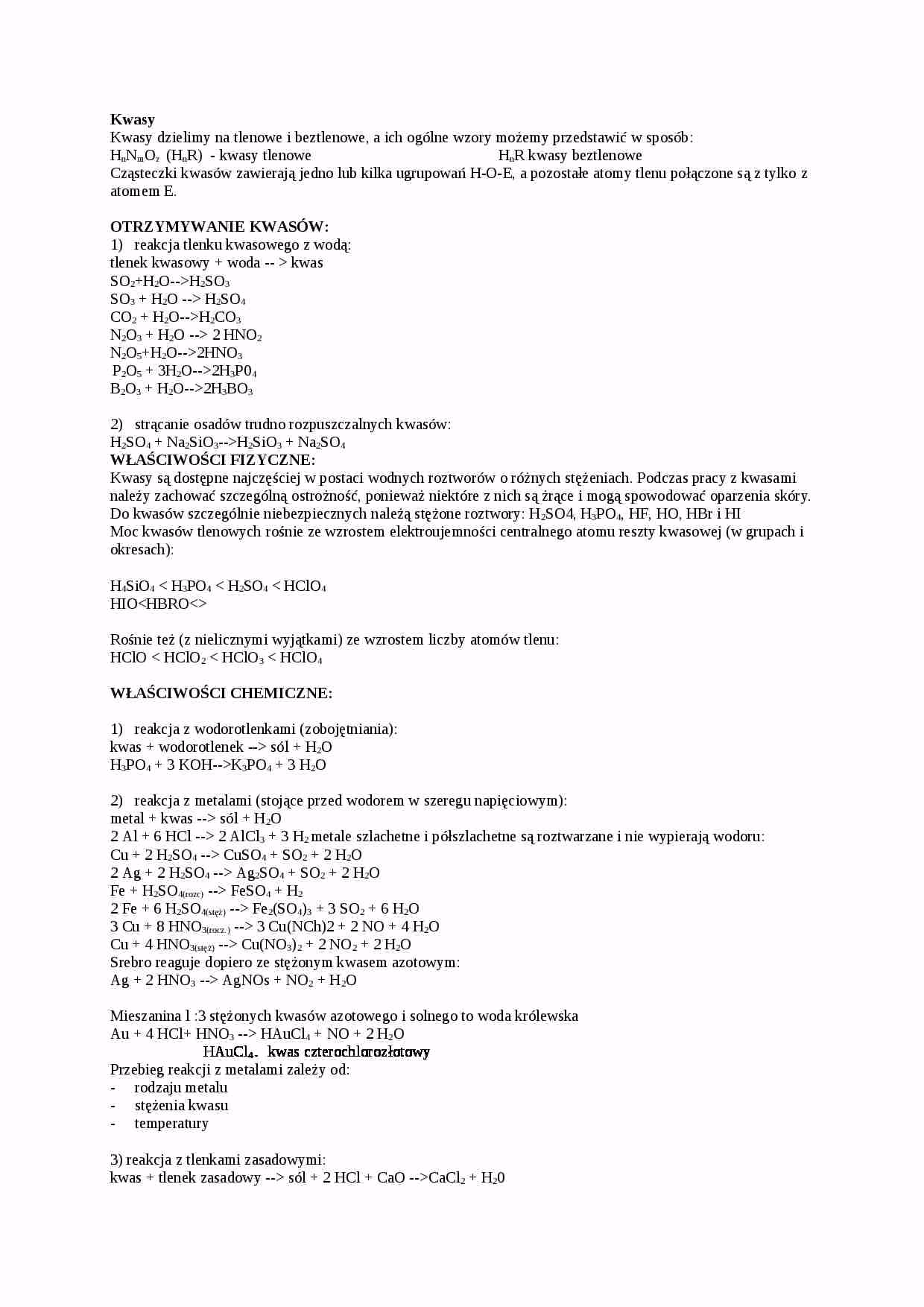 Jak rozpoznawać kwasy, zasady i sole?