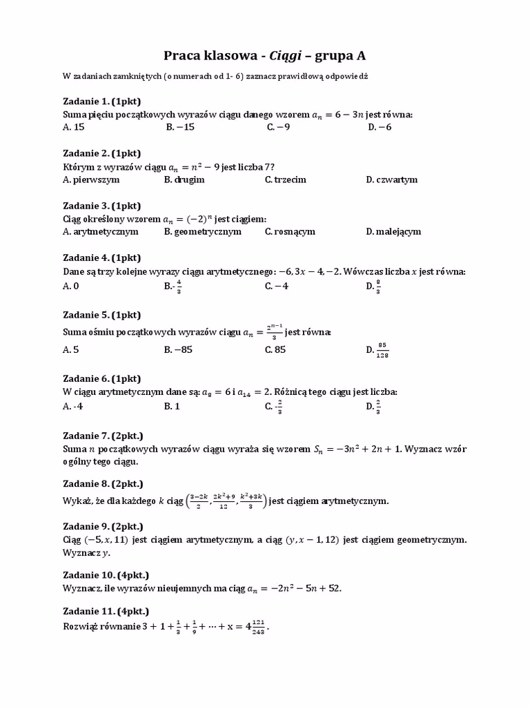 Na czym polegają ciągi?