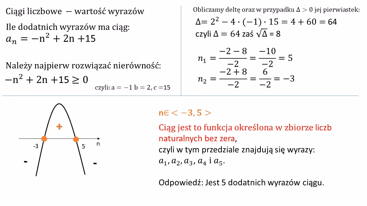 Jakie mogą być ciągi?