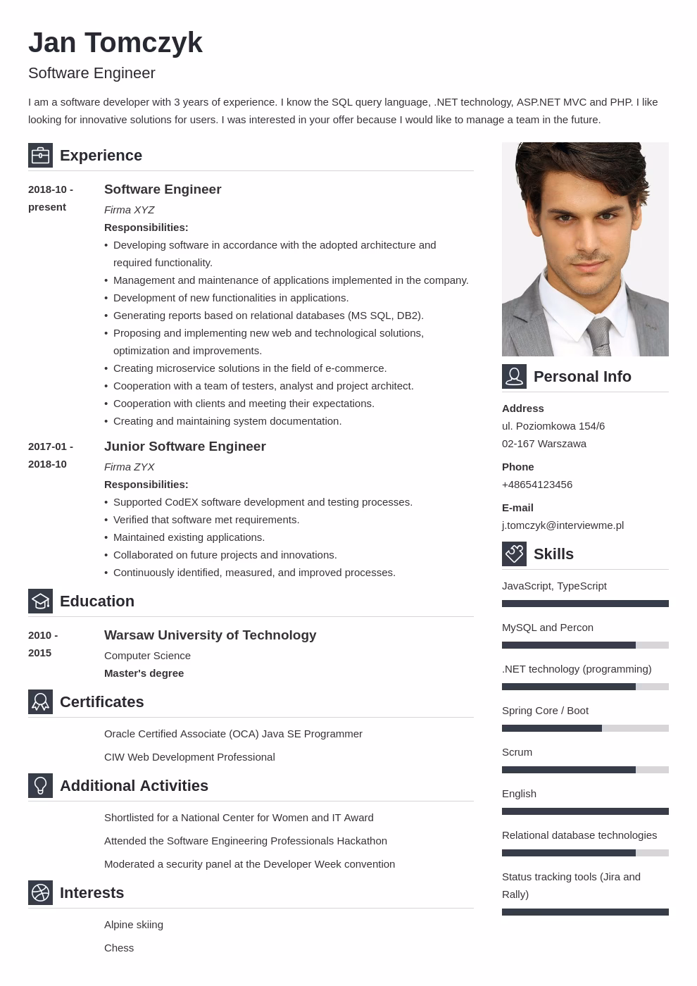 Jak napisać wykształcenie średnie po angielsku?