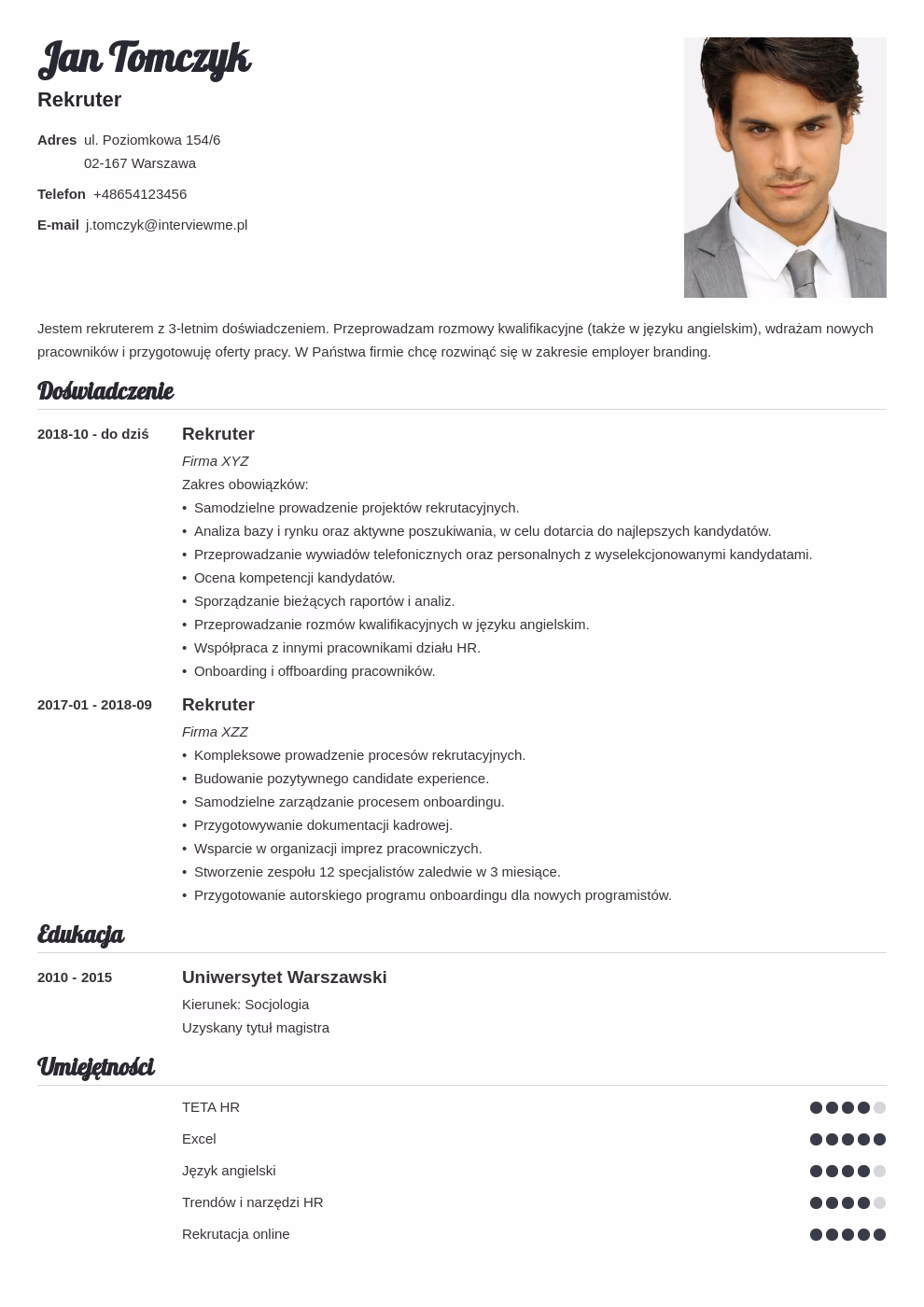 Czego nie należy umieszczać w CV?