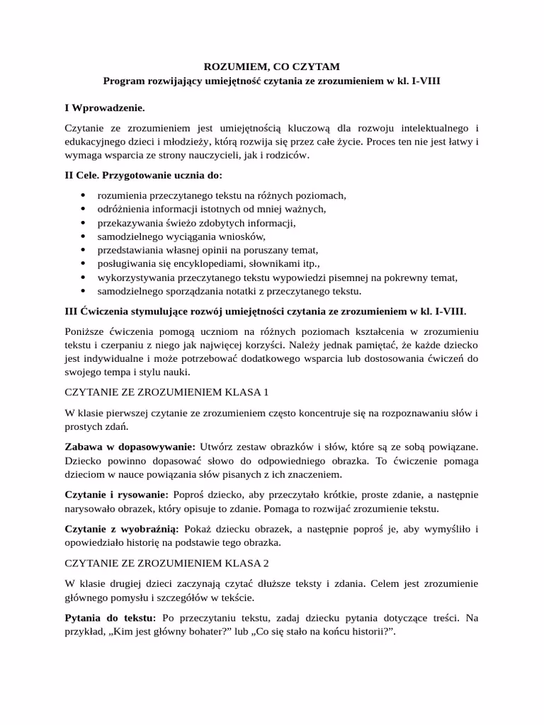 Co daje czytanie ze zrozumieniem?