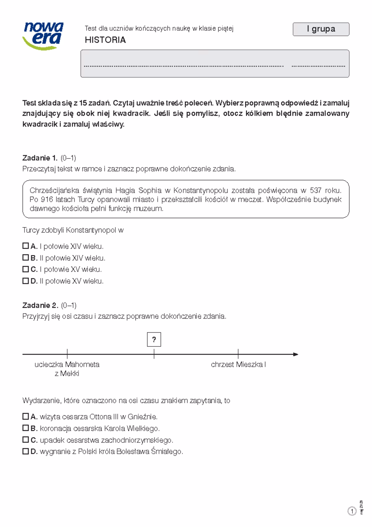 Czym jest test diagnostyczny dla uczniów?