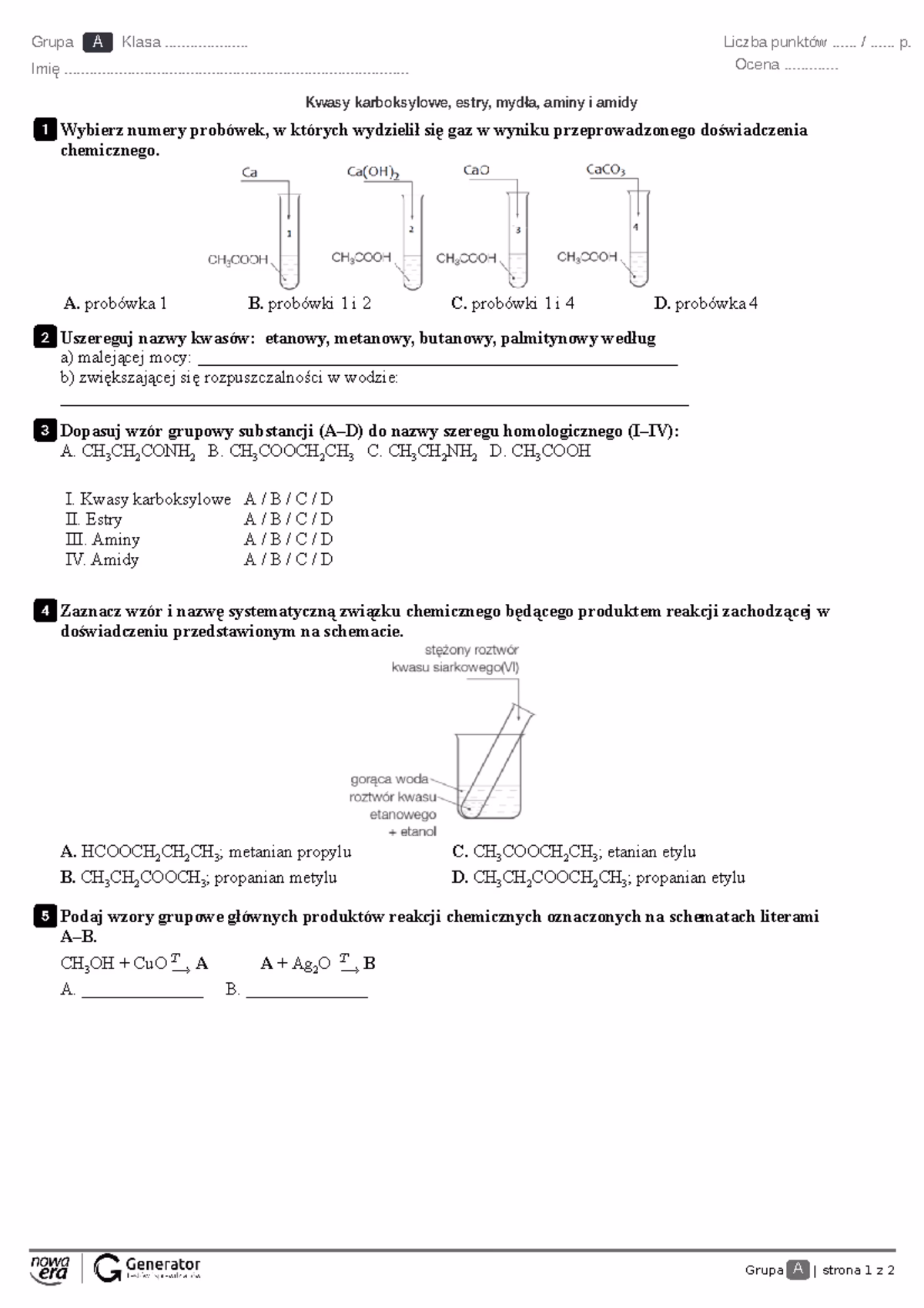 Na czym polega estryfikacja?