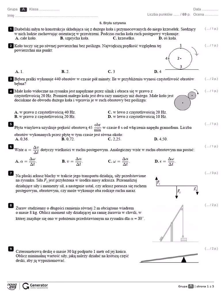 Jak obliczyć środek masy bryły sztywnej?