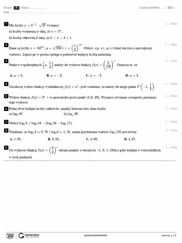 Jak sprawdzić czy funkcja logarytmiczna jest rosnąca czy malejąca?