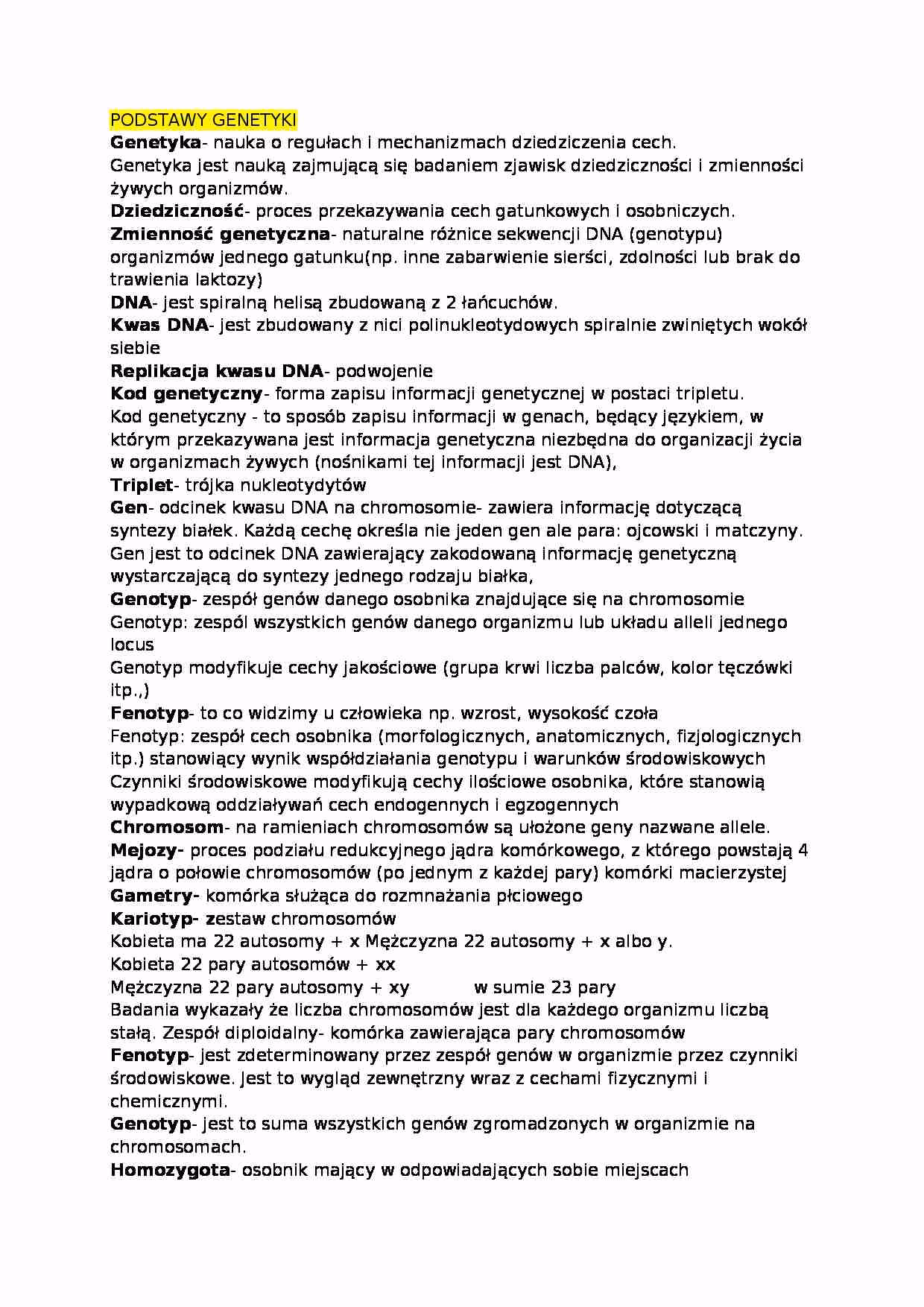 Na czym polegają zajęcia z genetyki w szkole średniej?