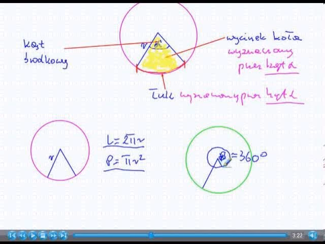 Jak obliczyć pole powierzchni wycinka koła?
