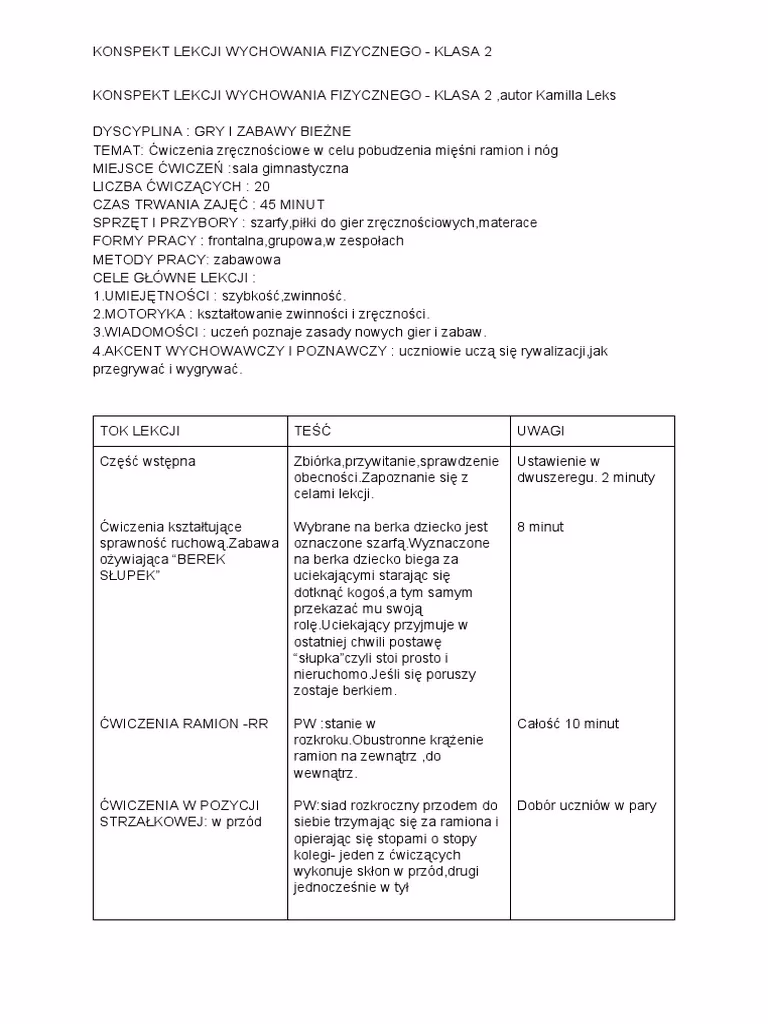 Co się robi na WF w liceum?