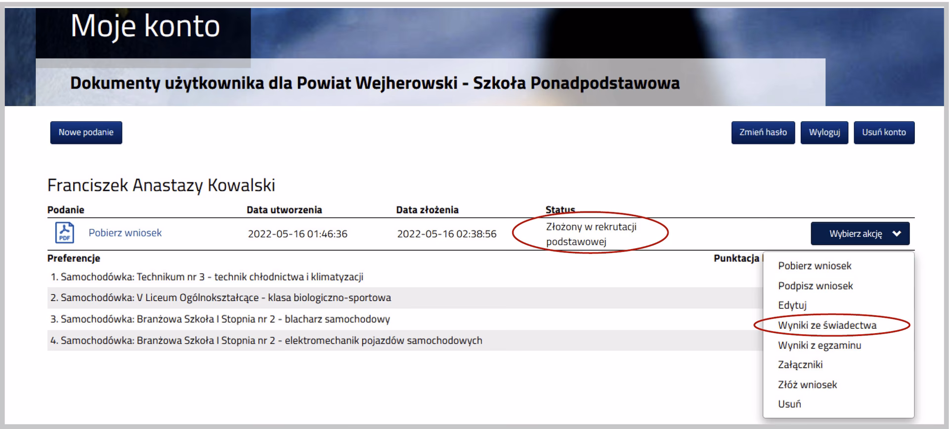 Jak założyć konto do rekrutacji do szkoły średniej?
