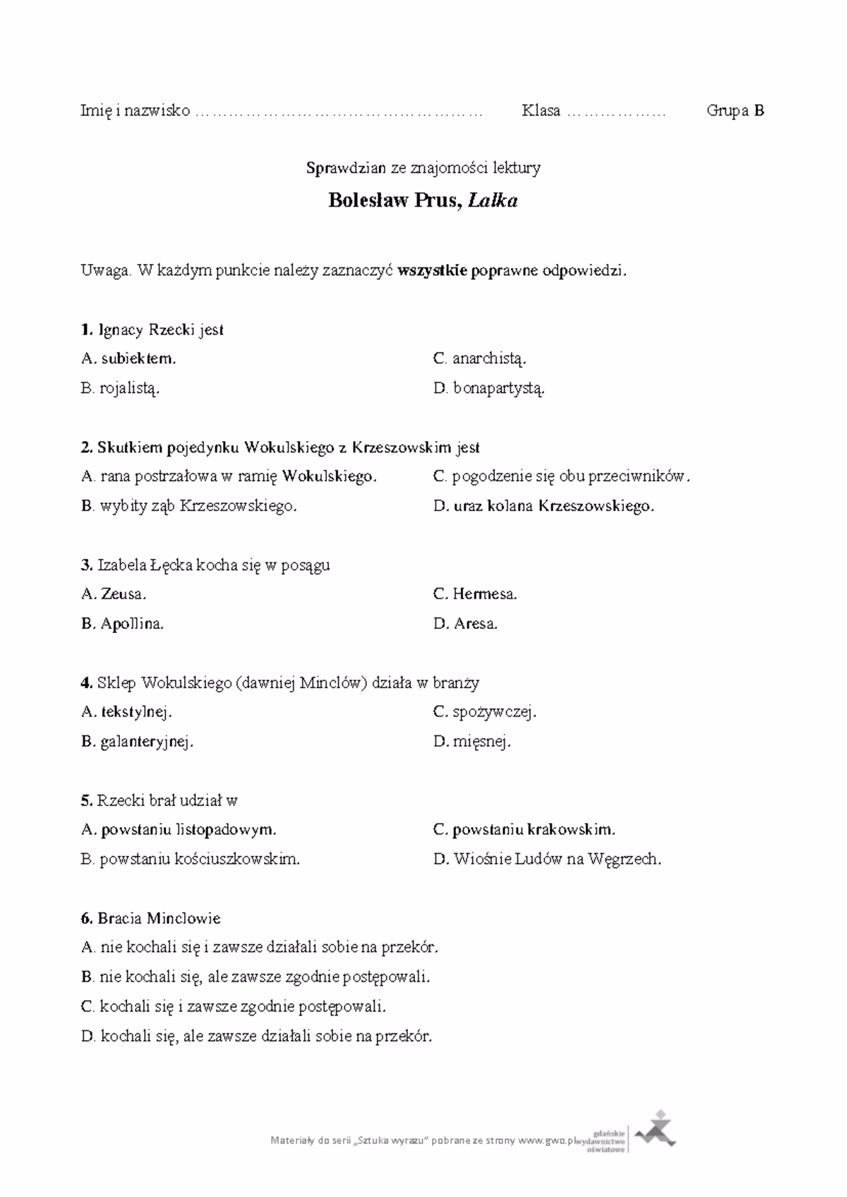 Czy Lalka to trudna lektura?