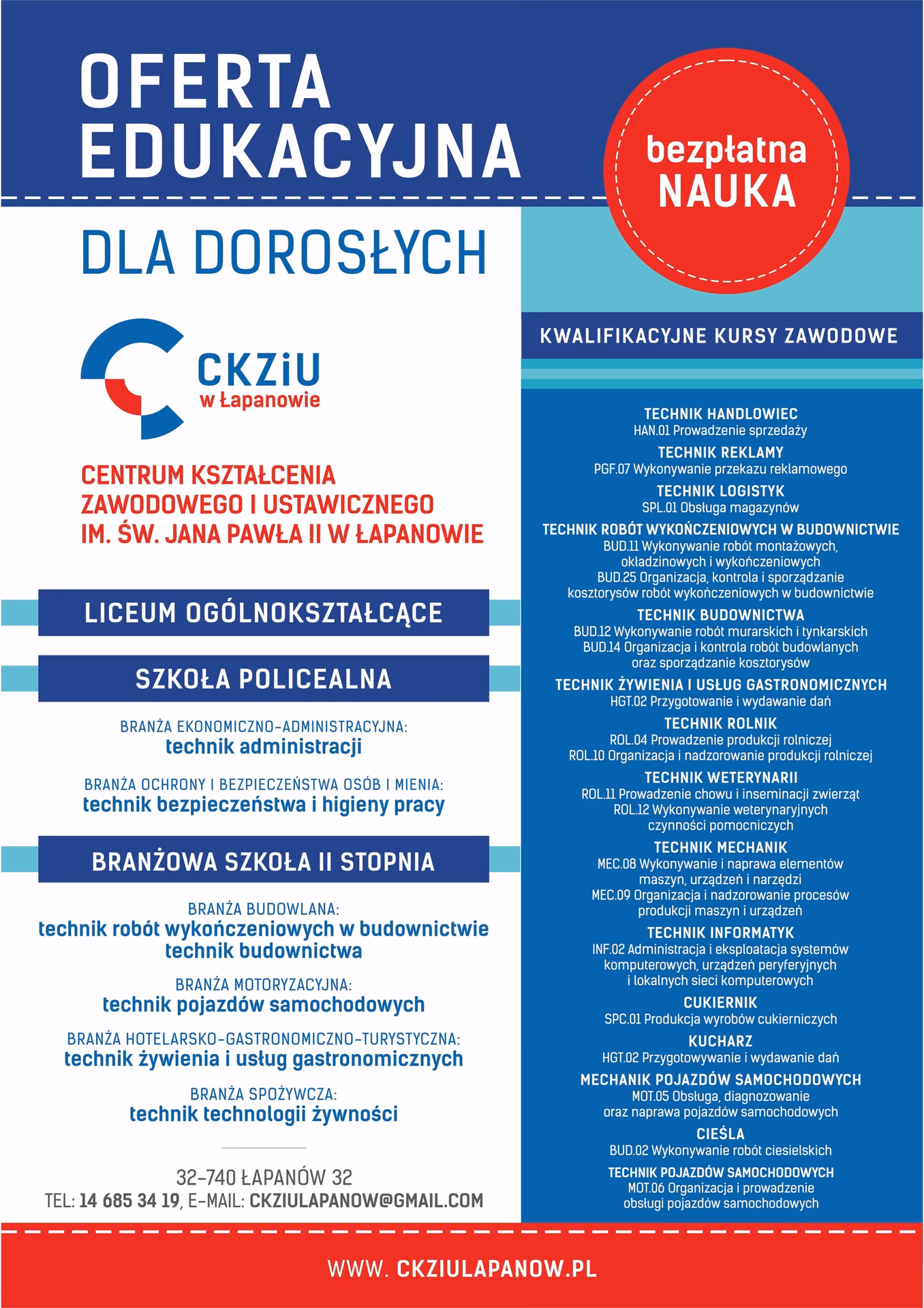 Czy po zawodówce można iść do liceum dla dorosłych?