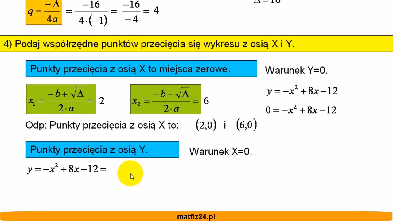 Jakie są 3 postaci funkcji kwadratowej?