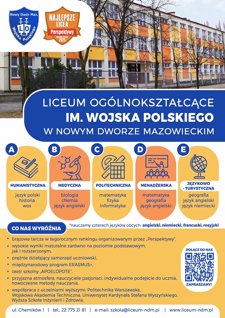 Ile punktów do liceum Nowy Dwór Mazowiecki?