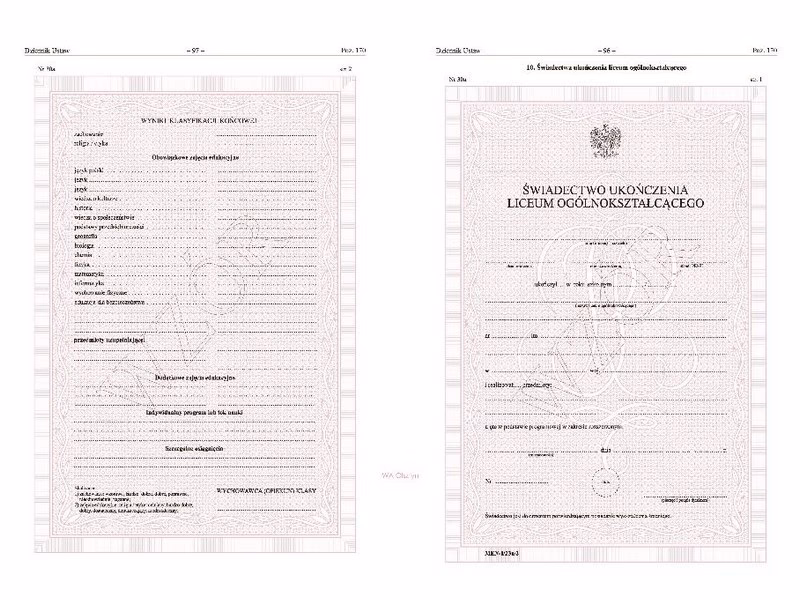 Czy można kupić świadectwo ukończenia liceum?