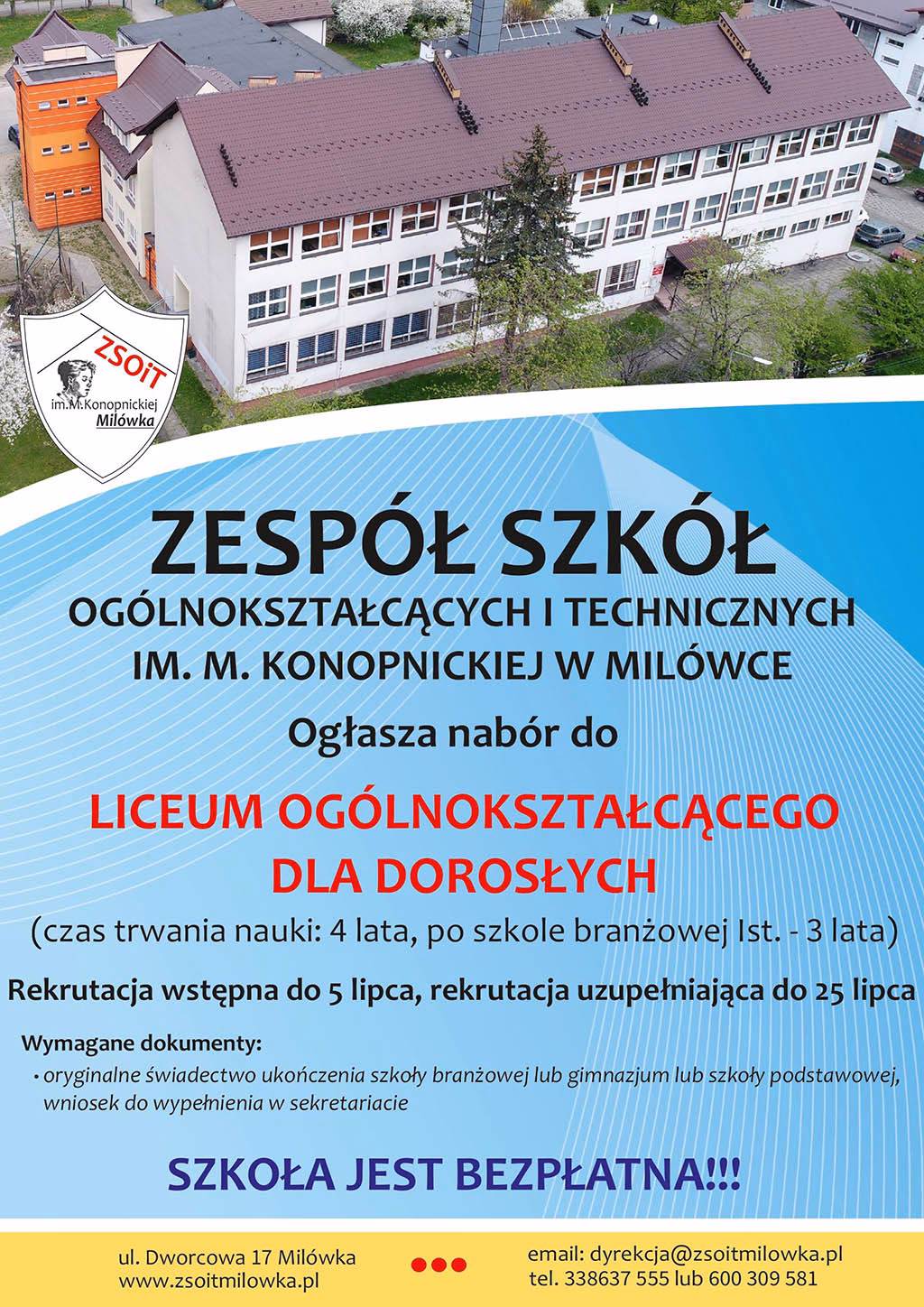 Jakie kierunki kształcenia oferuje ZSOiT w Milówce?