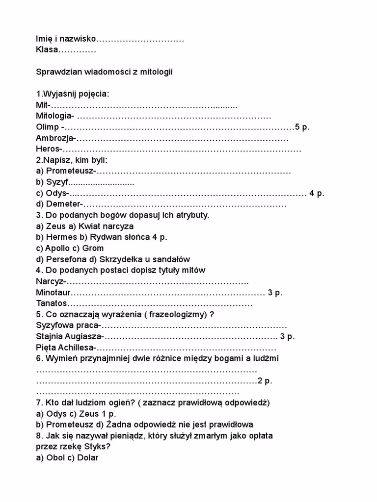 Czy mitologia grecka nadaje się do nauki w szkole?