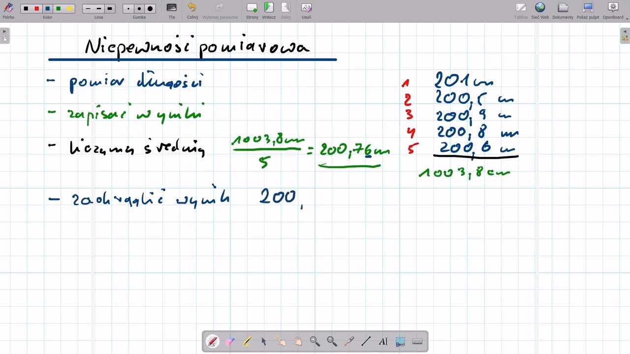 Jak się liczy niepewność pomiarową?