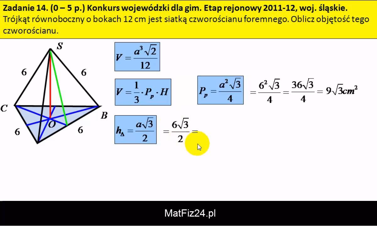 Jak obliczyć objętość czworościanu?