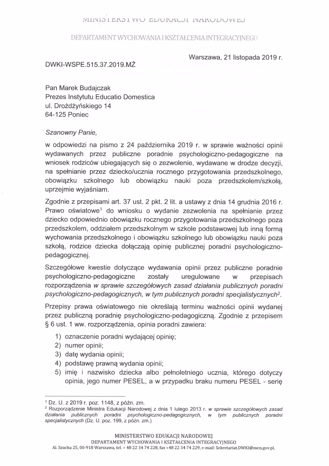 Co daje opinia z poradni psychologiczno-pedagogicznej w szkole?