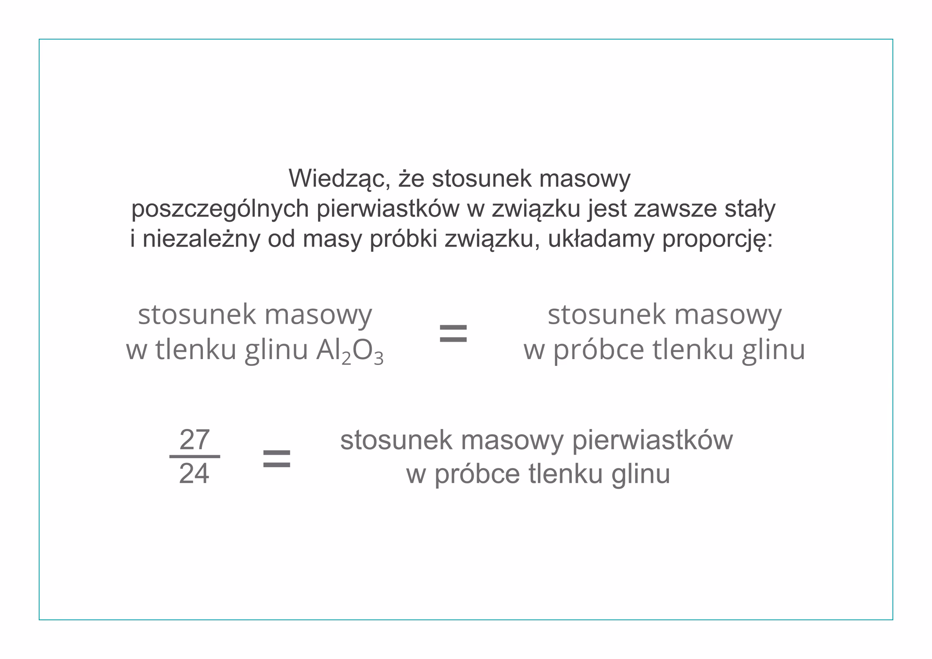 Jak brzmi treść prawa zachowania masy?
