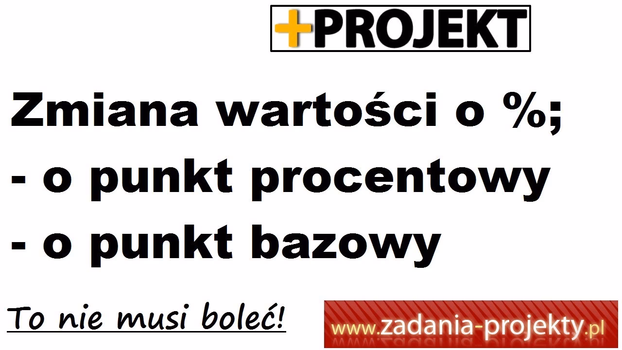 O co chodzi z punktami procentowymi?