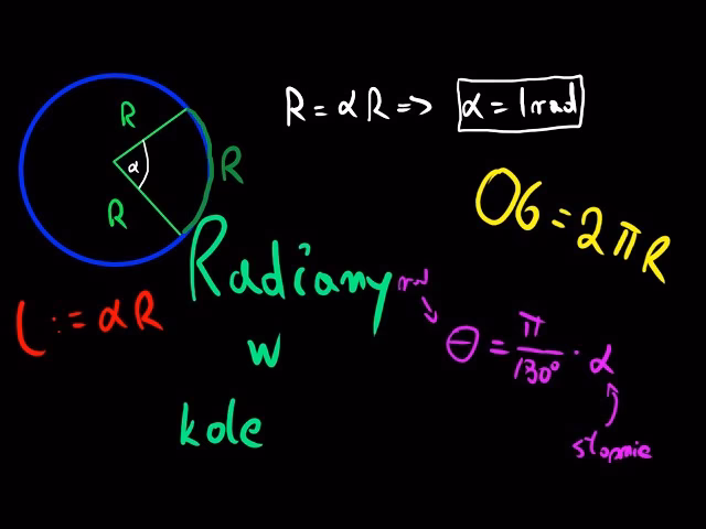 Jaki jest wzór na radiany?