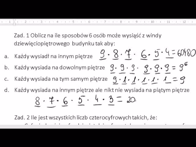 Jaka jest zasada mnożenia?