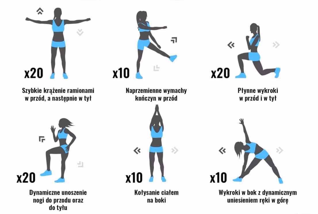 Jakie są przykłady rozgrzewki?