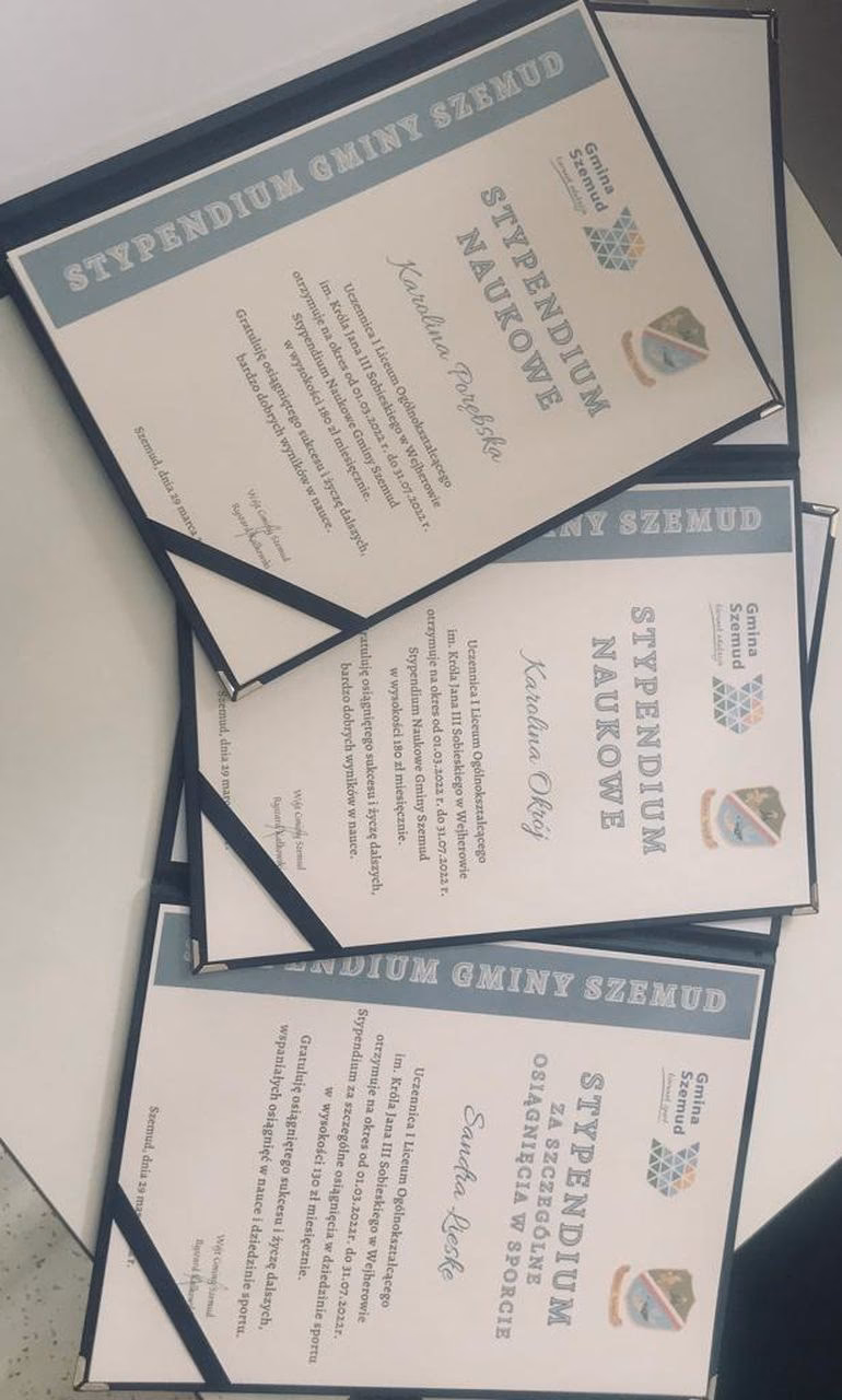 Za co można dostać stypendium w liceum?