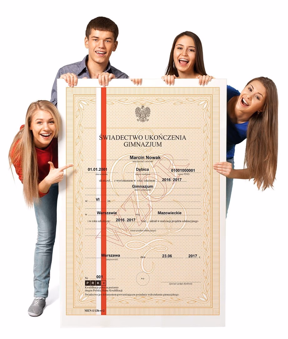 Czy uczeń, który nie zdaje, otrzymuje świadectwo?