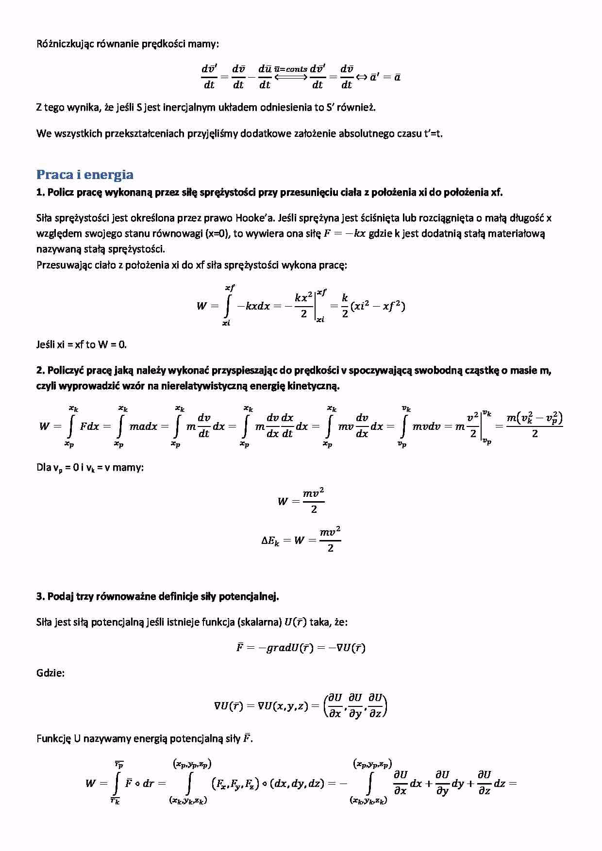 Jakie są zasady zachowania energii i pędu?