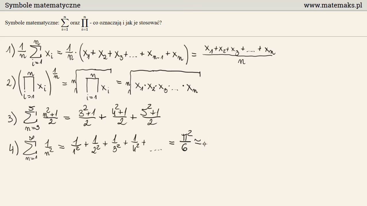 Jakie są znaki matematyczne?